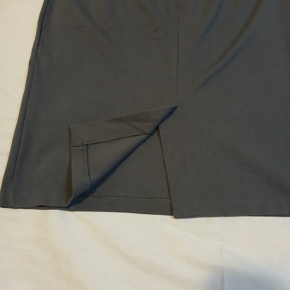 T Tahari Women's Medium Pencil Skirt Stretch‎ Charcoal Grey Tummy Control - Picture 3 of 9